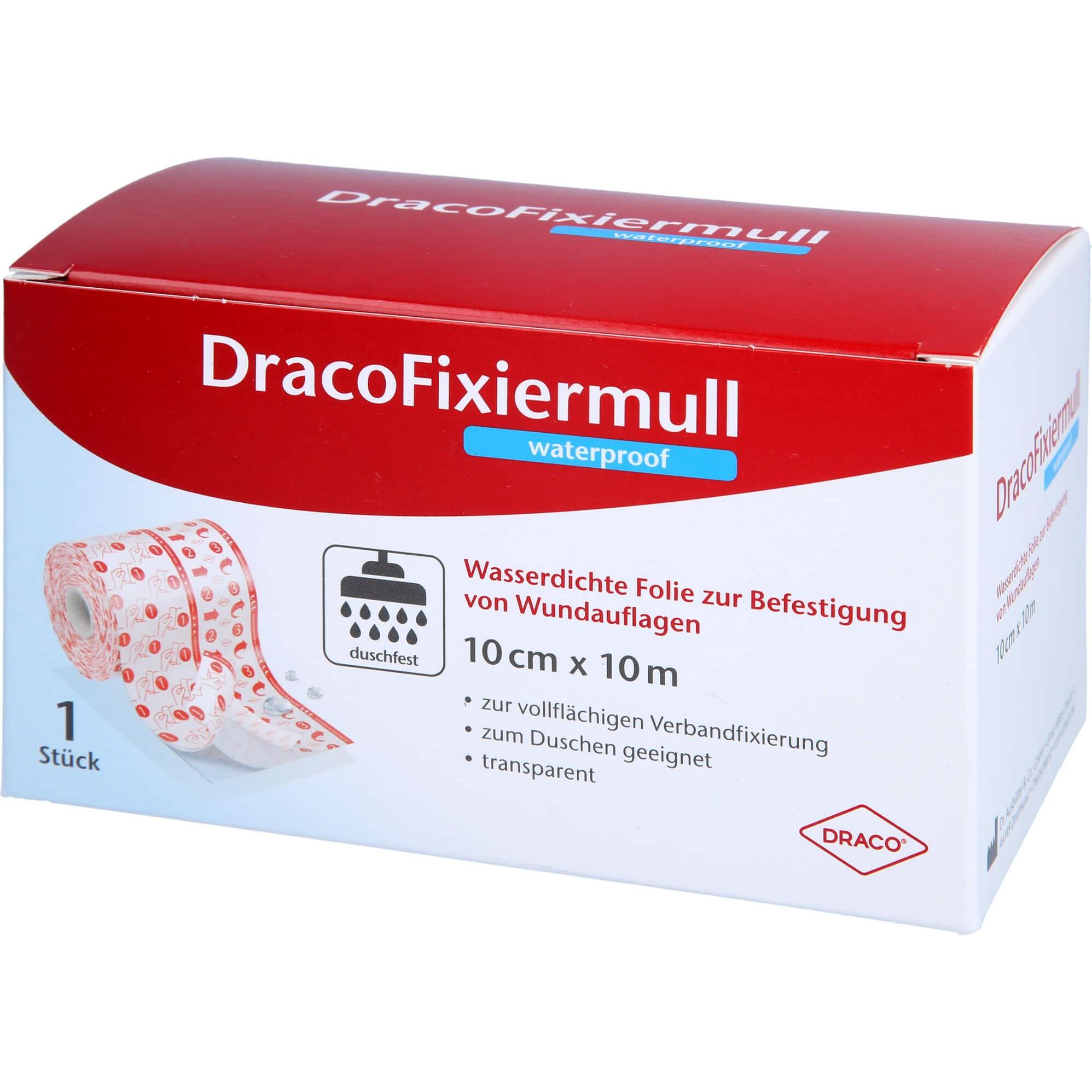 Dracco, Pflaster, Dracofixiermull Wp10cmx10m, 1 St VER (1 x)