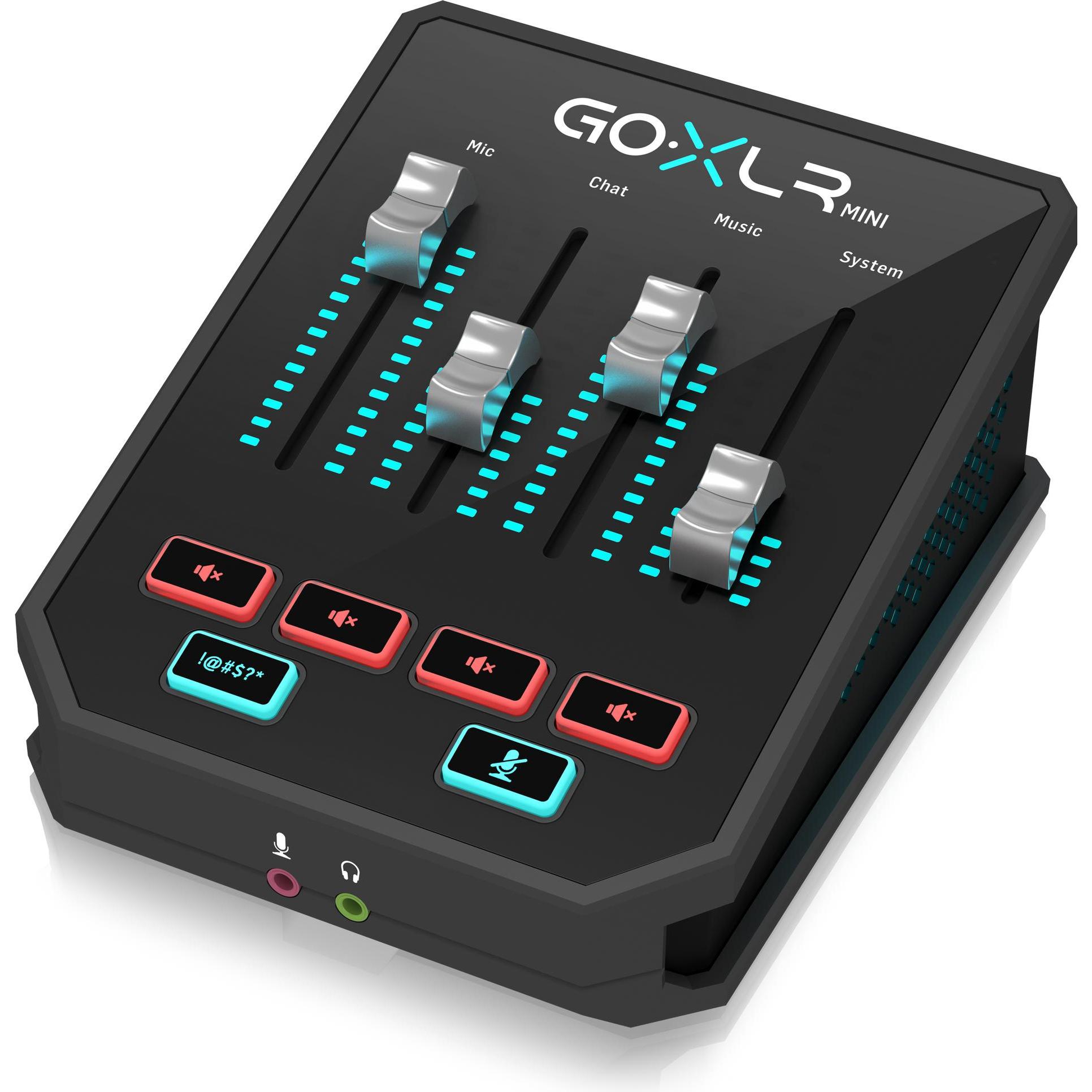 TC Helicon GoXLR Mini, Mixer & USB Audio Interface (USB, 3.5mm Klinke), Audio Interface, Schwarz