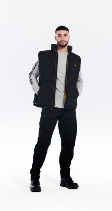 Actual product image Cat Quilted waistcoat black size S (S)