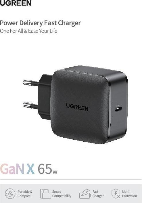 Actual product image Ugreen USB-C GaN Charger (65 W)