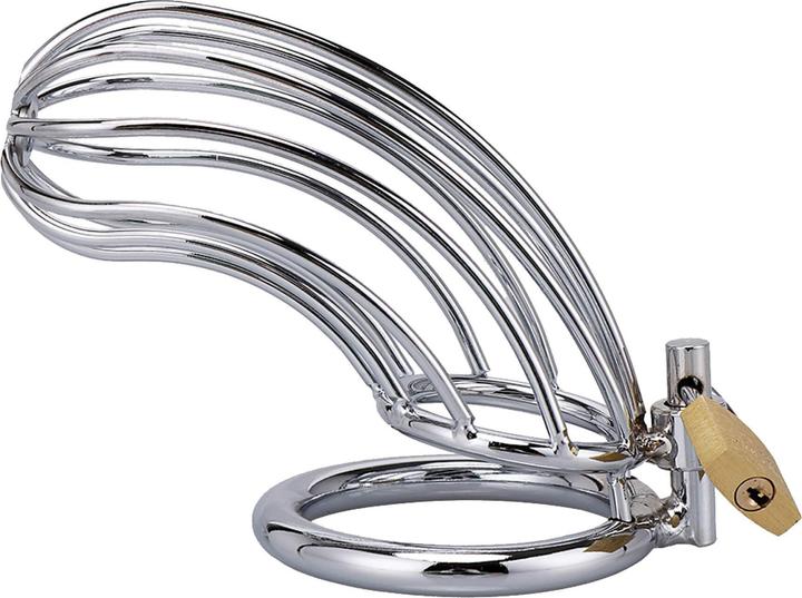 Actual product image XXdreamSToys Metal Cock Cage Banana Shape