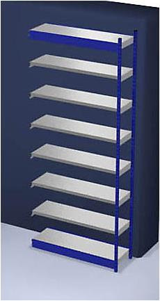 Produktbild kaiserkraft Stabil-Steckregal, einseitig