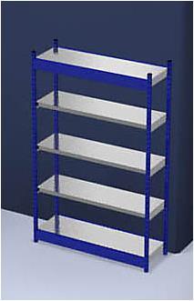 Produktbild kaiserkraft Stabil-Steckregal, einseitig