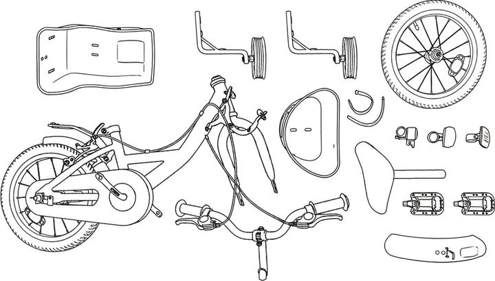 Produktbild vidaXL Kinderfahrrad (14")