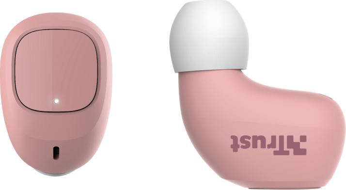 Produktbild Trust Nika Compact Blueth Earphones Pink (ANC, 8 h, Kabellos)