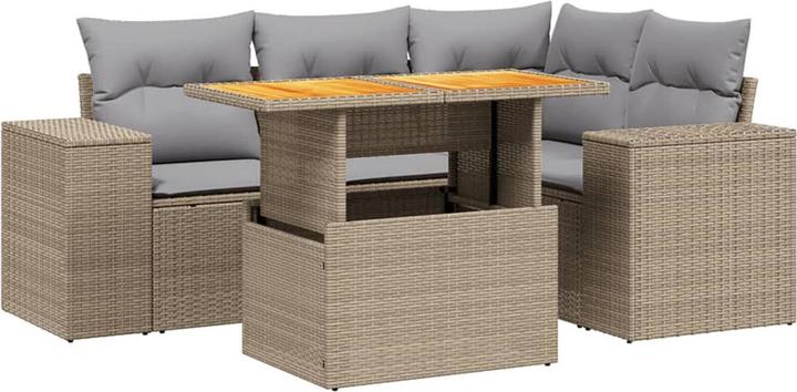 Image du produit vidaXL Ensemble salon de jardin 10 pièces avec coussins