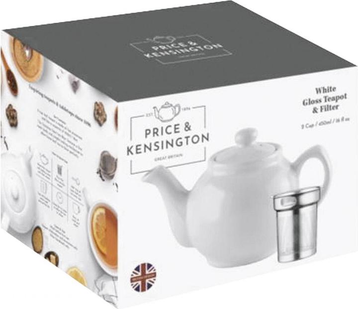Produktbild Price & Kensington P&K Set Teekanne + Teesieb, weiss, 6 Tassen (1.10 l)