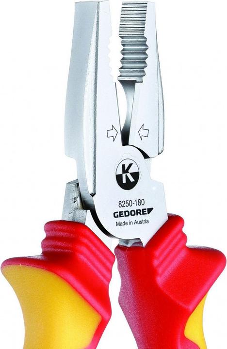 Actual product image Gedore VDE 8250GEDORE VDEPower Combination Pliers Sheath Insulation (190 mm)