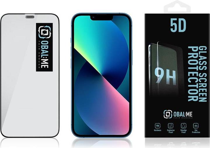 Produktbild Obal:Me 5D Glass Screen Protector for Apple iPhone 12 mini Black (1 Stk., Apple iPhone 12 mini)