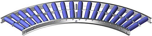 Actual product image Gura Lightweight roller conveyor, aluminum frame with plastic rollers