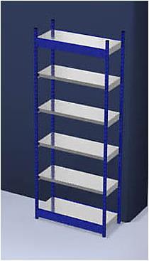 Produktbild kaiserkraft Stabil-Steckregal, einseitig