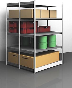 Produktbild kaiserkraft Stabil-Steckregal, doppelseitig