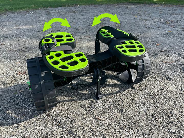 Actual product image 9WS Chariot de transport pour kayak et paddle