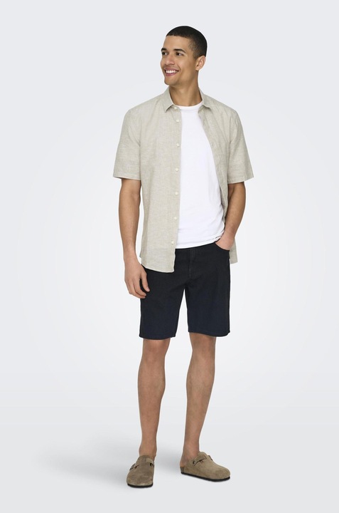 Immagine prodotto Only & Sons Camicia a maniche corte in lino (XS)