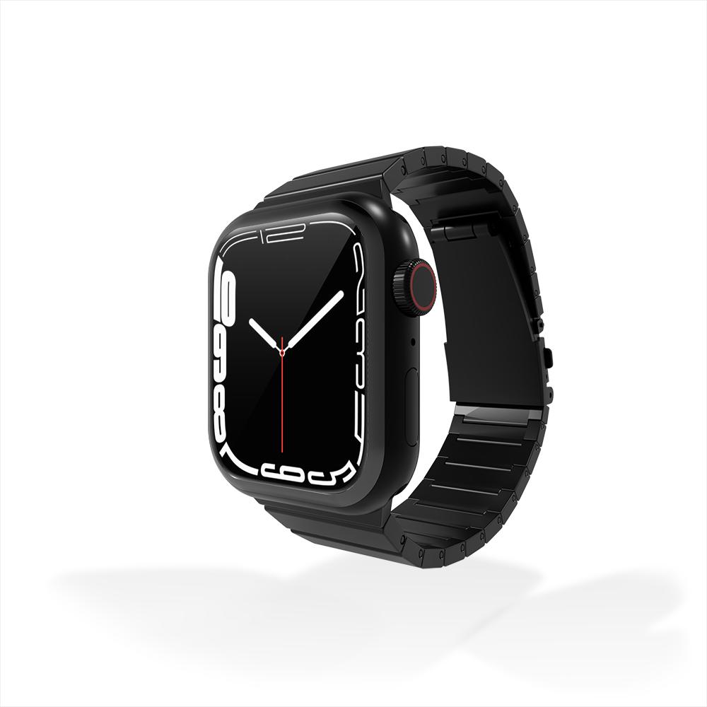 Thumbnail - Strap-it Smartwatch bandje - Geschikt voor Apple Watch luxe bandje - zwart - Horlogeband / Polsband (Titan, 3, 4), Uhren...