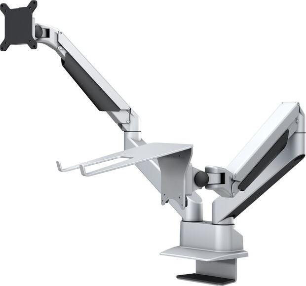 Image du produit Multibrackets Support d'écran Duo 32", alu, silver, pivotant à 90 (Tables, 32", 10 kg)