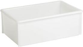 Actual product image kaiserkraft Polyethylene stacking box, without reinforcing ribs