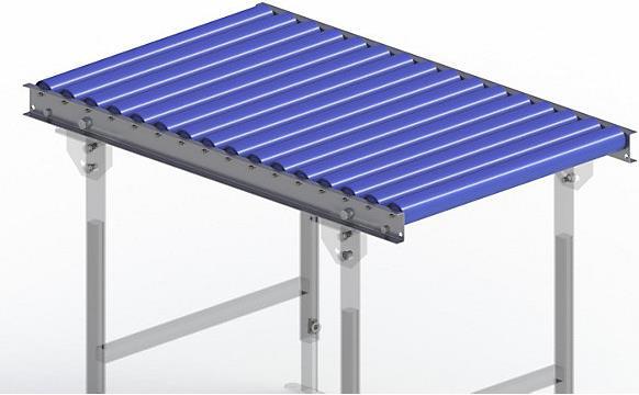 Actual product image Gura Light duty roller conveyor, steel frame with plastic rollers