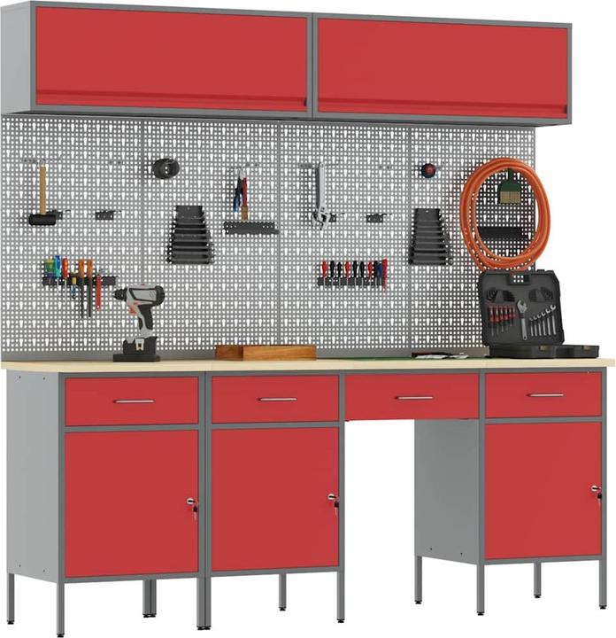 Produktbild vidaXL Werkstattschrank (55 cm, 200 cm)