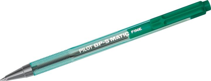 Immagine prodotto Pilot Biros BP-S Matic 0,3 mm verde non documentabile Colore del cilindro: trasparente (Verde, 1 x)