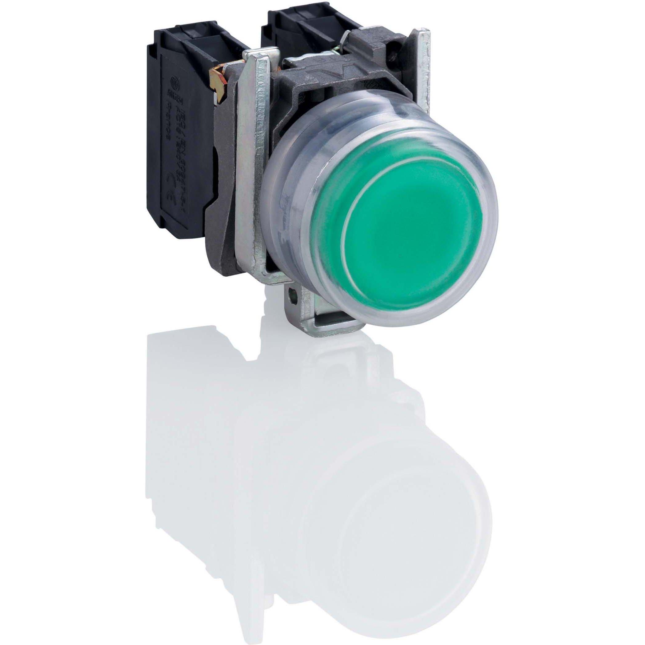 Schneider Electric Drucktaster 22mm grün, Taster + Schalter, Grün