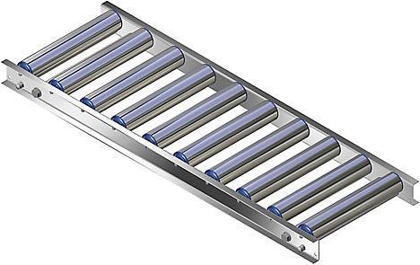 Actual product image Gura Lightweight roller conveyor, aluminum frame with aluminum rollers