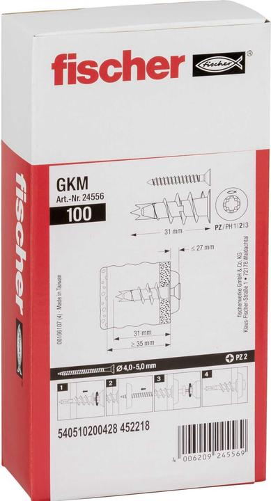 Produktbild Fischer Gipskartondübel Metall GKM
