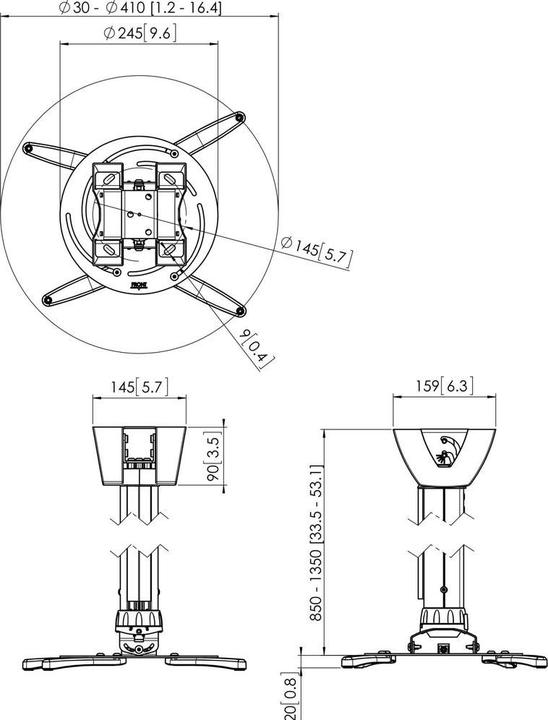 Produktbild Vogels Ppc 2585 (Decke)