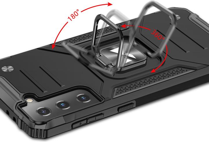 Image du produit Wozinsky Ring Armor Tough Hybrid Case Cover + Magnetic Mount pour Samsung Galaxy S22 + (S22 Plus) Sil (Samsung Galaxy S22+)