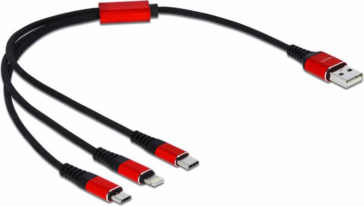 Produktbild Delock 3in1 USB Kabel (0.30 m, USB 2.0, 5 W)