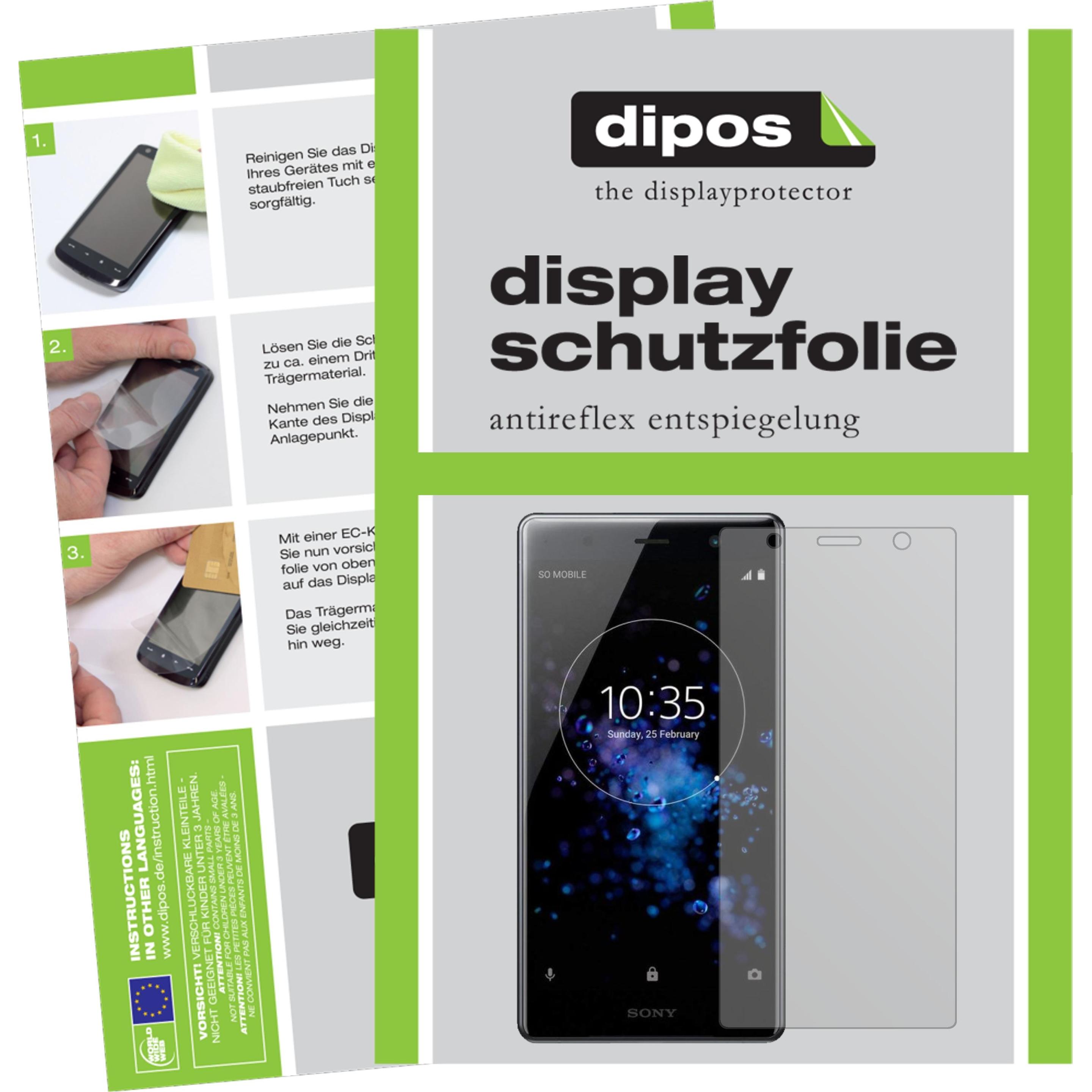 Dipos Displayschutzfolie Antireflex (1 Stück, Sony Xperia XZ2 Premium), Smartphone Schutzfolie, Transparent