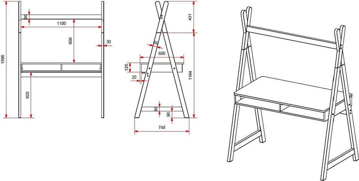 Produktbild pfister Tipi (116 x 75 x 160 cm)