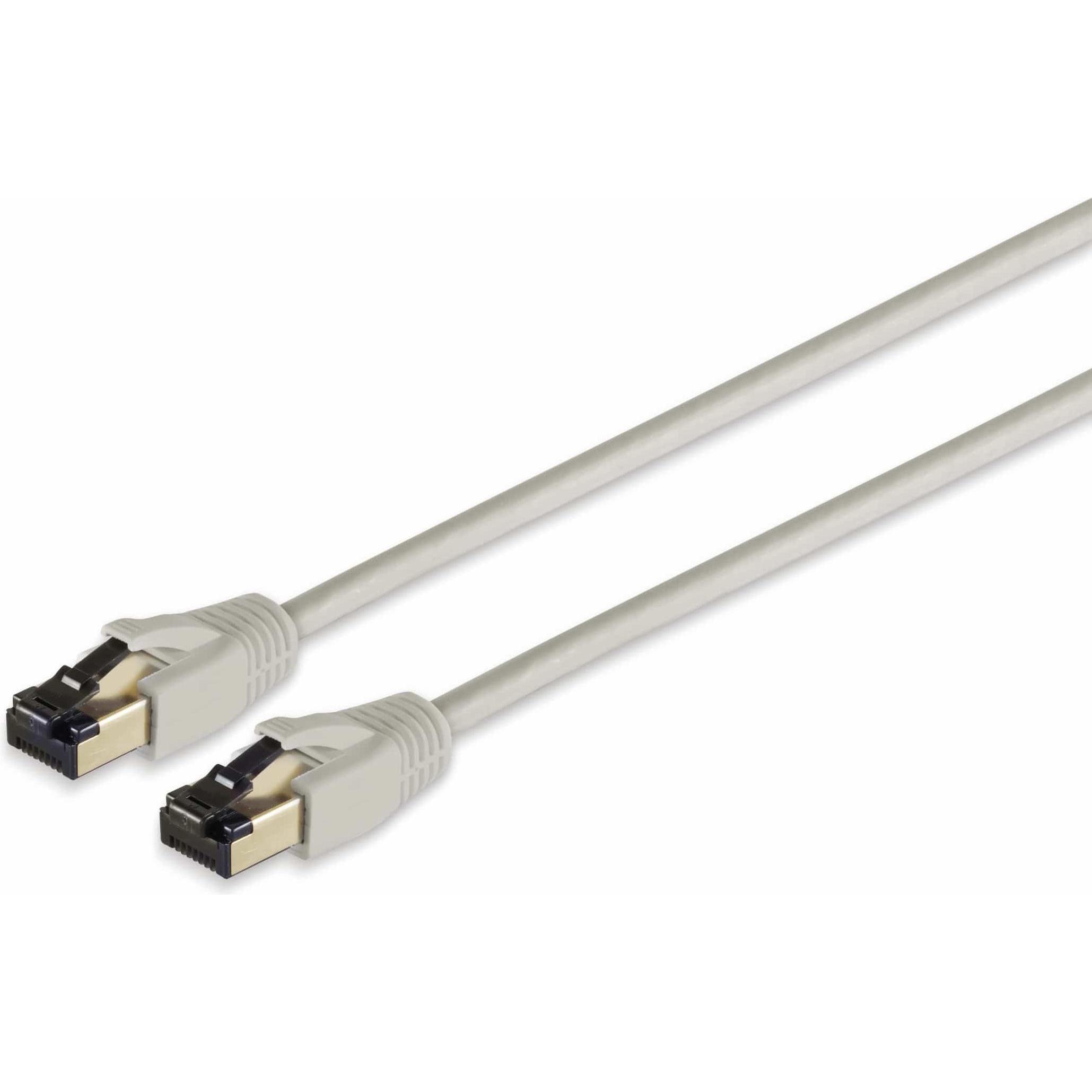 Shiverpeaks Helos Patchkabel F/FTP Cat 8.1 grau 0,25m -Twisted Pair, doppelt geschirmt, 4 x 2 x AWG 26 (F/FTP, CAT8.1, 0...