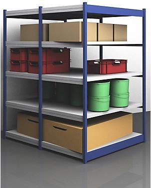 Produktbild kaiserkraft Stabil-Steckregal, doppelseitig