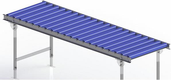 Actual product image Gura Light duty roller conveyor, steel frame with plastic rollers