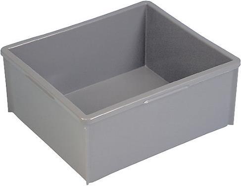 Actual product image kaiserkraft Polyethylene stacking box, without reinforcing ribs