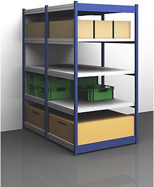 Produktbild kaiserkraft Stabil-Steckregal, doppelseitig