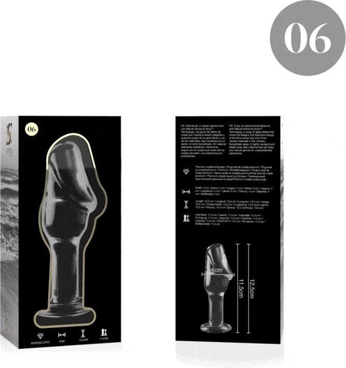 Image du produit Ibiza Nebula Series By ™ - Modèle 6 Plug Anal Verre Borosilicate 12,5 X 4 cm Clair