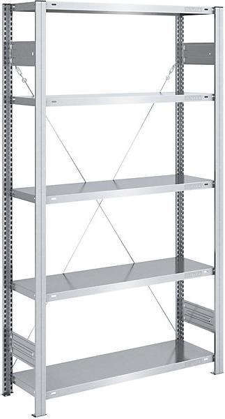 Actual product image eurokraft pro Storage boltless shelving, galvanized, medium-heavy design