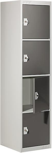 Produktbild kaiserkraft Schliessfachschrank mit 4 Einzelschliessfächern (45 cm, 180 cm)