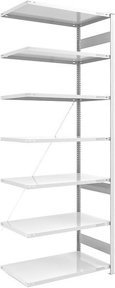 Actual product image eurokraft pro Boltless storage rack, RAL 7035, lightweight design