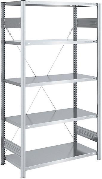 Actual product image eurokraft pro Boltless storage rack, galvanised, medium duty design