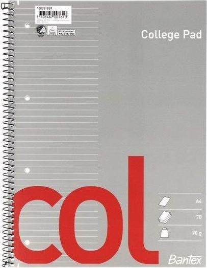 Actual product image Bantex Col notebook + 70 sheets (A4+, Lined)