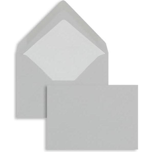 Blanke, Briefumschlag, Briefumschläge 81x114mm (DIN C7) 100g/qm gummiert VE=100 Stück eisgrau (100 x)