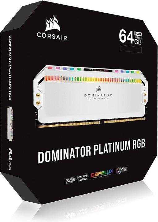 Actual product image Corsair Dominator Platinum RGB (4 x 16GB, 3600 MHz, DDR4-RAM, DIMM)