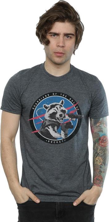 Immagine prodotto Guardians Of The Galaxy Rocket Emblem Maglietta Uomo (L)