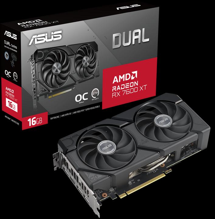 Produktbild ASUS DUAL Radeon RX 7600 XT OC (16 GB)