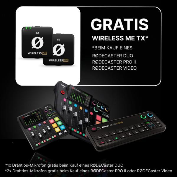 Produktbild RØDE Rodecaster Video Produktions-Konsole Für kurze Zeit mit 2x Wireless ME TX