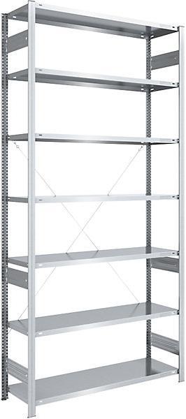 Actual product image eurokraft pro Large compartment boltless shelving, galvanised
