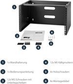 Produktbild StarTech 6u 12in Wall Mounting Bracket